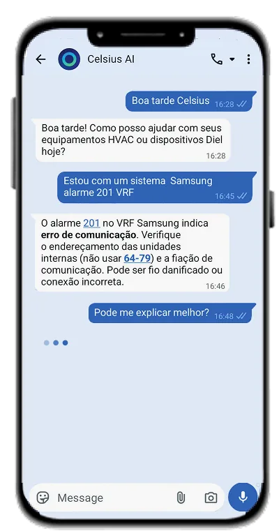 Celsius AI no WhatsApp